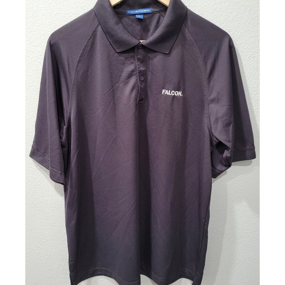 Mens Port Authority Falcon Gray Polo Work Golf Shirt Size L